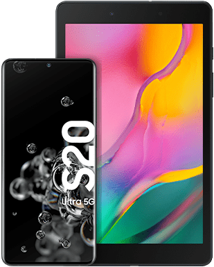 Samsung Galaxy S20 Ultra 5G mit Tablet