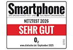  Smartphone Netztest: Ergebnis im Smartphone Netztest - Hervorragend
