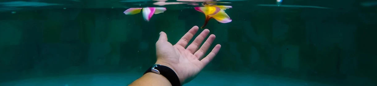 Smartwatch unter Wasser