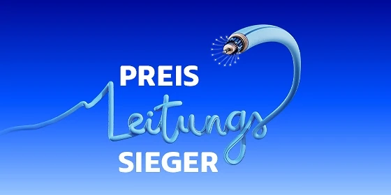 Glasfaser vom Preis Leitungssieger