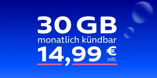O2 Mobile M Flex für 19,99 € monatlich
O2 Mobile M Flex für 19,99 € monatlich