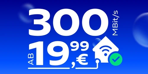  300 MBit/s ab 19,99 €
