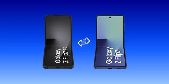  Samsung Galaxy Z Flip7 FE vs. Z Flip7

