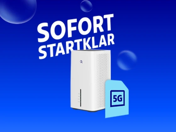  Sofort startklar mit Router und SIM-Karte.
