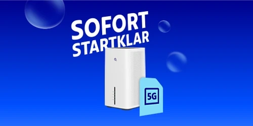 Sofort startklar mit Router und SIM-Karte.
Sofort startklar mit Router und SIM-Karte.