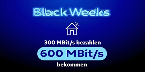  300 MBit/s bezahlen, 600 MBit/s bekommen
