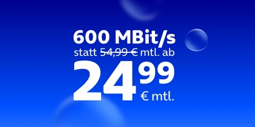  600 MBit/s im Angebot
