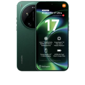  Vorder- und Rückansicht des Xiaomi 17 Ultra in Grün
