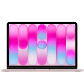  Frontansicht des Apple MacBook Neo in der Farbe Rosa
