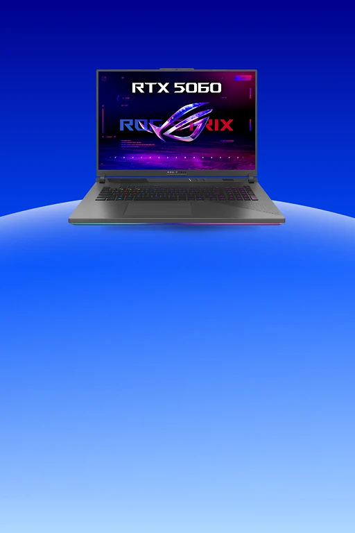  Gaming-Laptop mit RGB-Tastatur und Displaygrafik RTX 5060 ROG Strix 