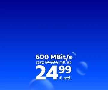  600 MBit/s ab 24,99 €
