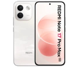  Vorder- und Rückansicht des Xiaomi Redmi Note 17 Pro Max 5G in Cloud (Weiß)
