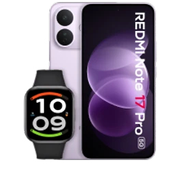  Vorder- und Rückansicht des Xiaomi Redmi Note 17 Pro Max 5G in Purple (Lila)
